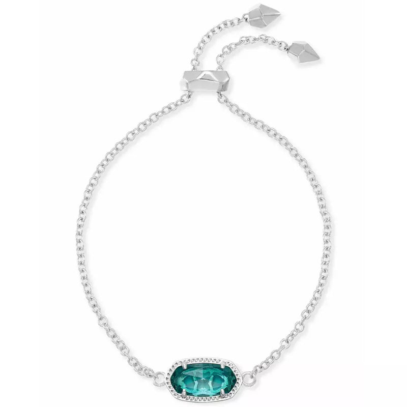 Grayson Silver Delicate Link and Chain Bracelet in Platinum Drusy | Kendra  Scott